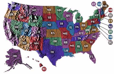 Map of USA